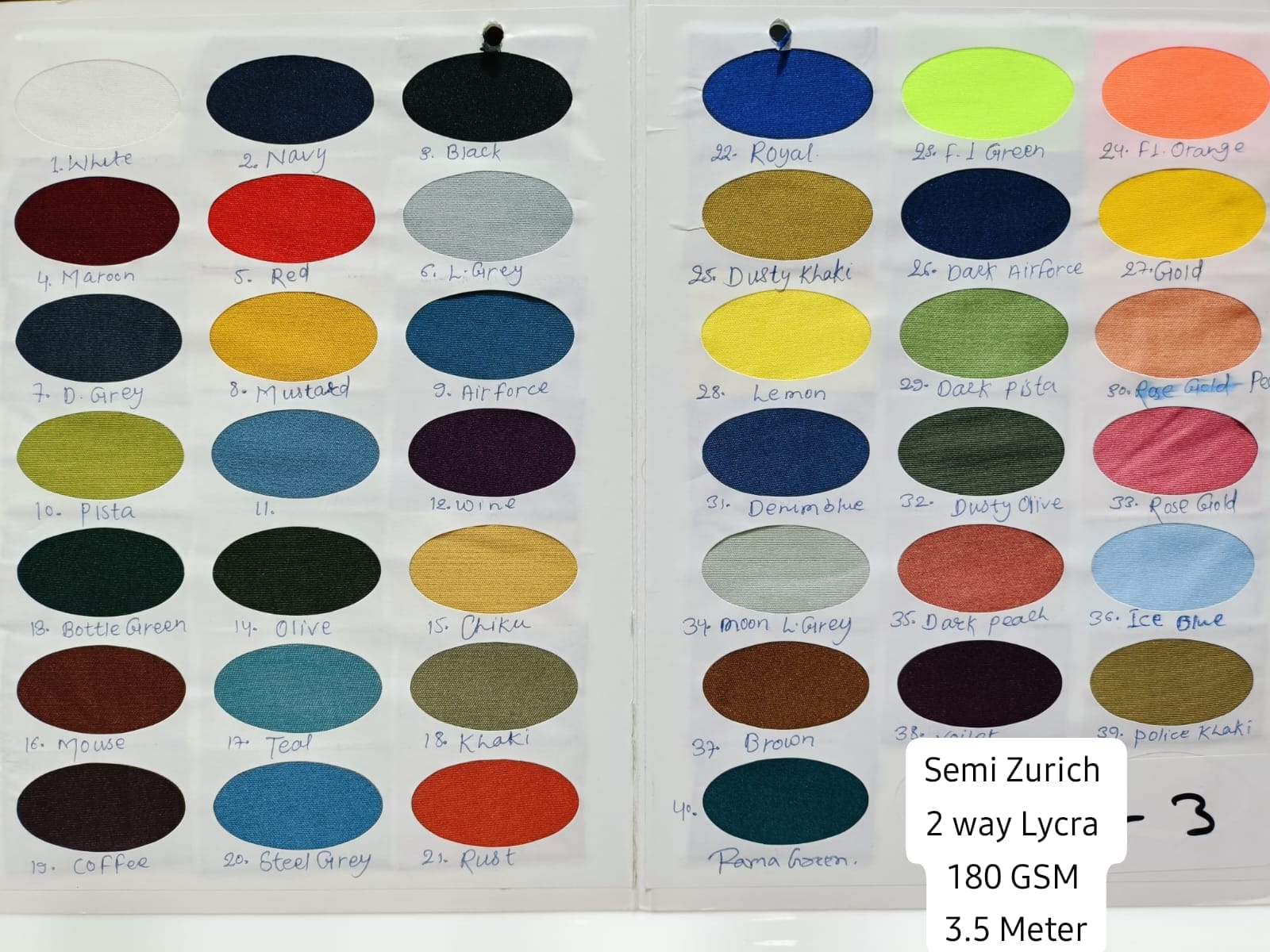 SEMI 2 WAY LYCRA FABRIC