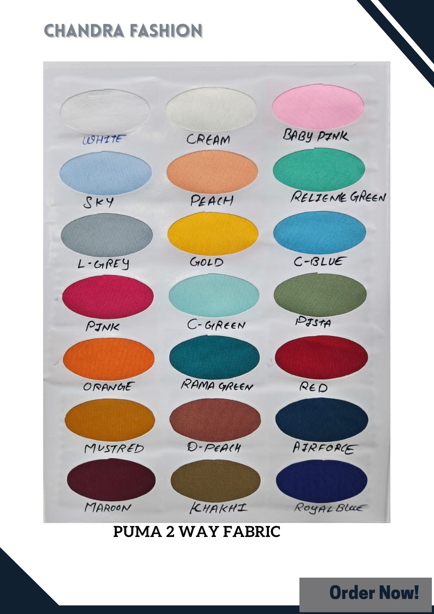 PUMA 2 WAY LYCRA FABRIC